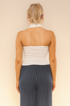 SCARF DETAIL LONG TOP | IVORY