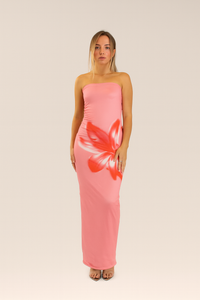 BLOSSOM BANDEAU MAXI | CORAL
