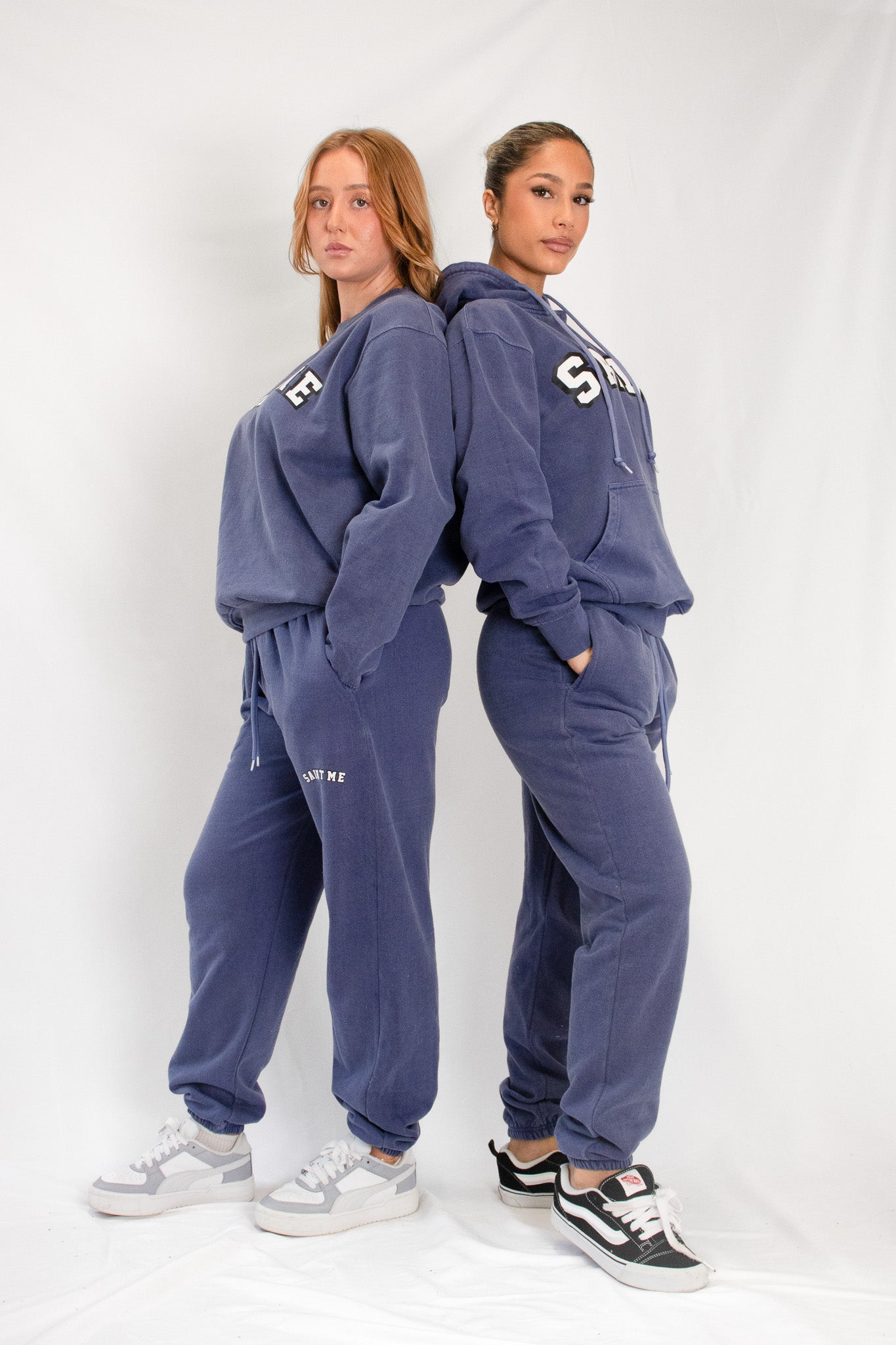 Saint Me - Women's Blue Hoodie and Jogger Set