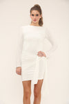 TIE FRONT MINI | IVORY