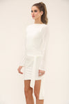 TIE FRONT MINI | IVORY