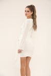 TIE FRONT MINI | IVORY