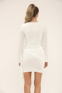TIE FRONT MINI | IVORY