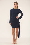 TIE FRONT MINI | NAVY
