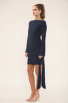 TIE FRONT MINI | NAVY