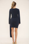 TIE FRONT MINI | NAVY
