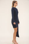 TIE FRONT MINI | NAVY