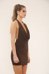COWL NECK MINI | CHOCOLATE