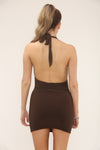 COWL NECK MINI | CHOCOLATE