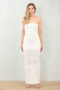 ONION SKIN BANDEAU MAXI | IVORY