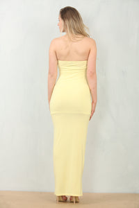 ONION SKIN BANDEAU MAXI | BUTTER YELLOW